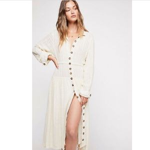 Free People Embroidered Midi Dress